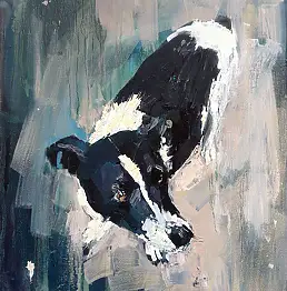Doma Suszczyńska, Собака, Масляная картина - холст, 38 x 46