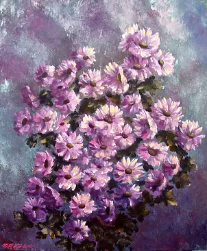 Małgorzata Mutor - Chryzantemy różowe