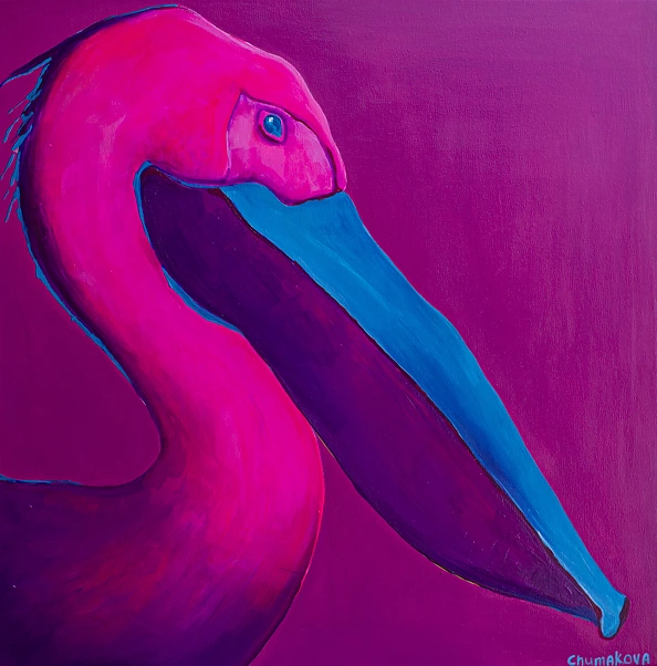 Oksana Chumakova - Pink Pelican.