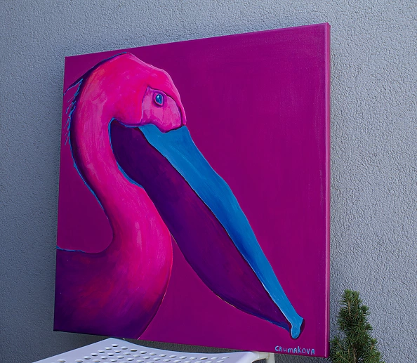 Oksana Chumakova - Pink Pelican.