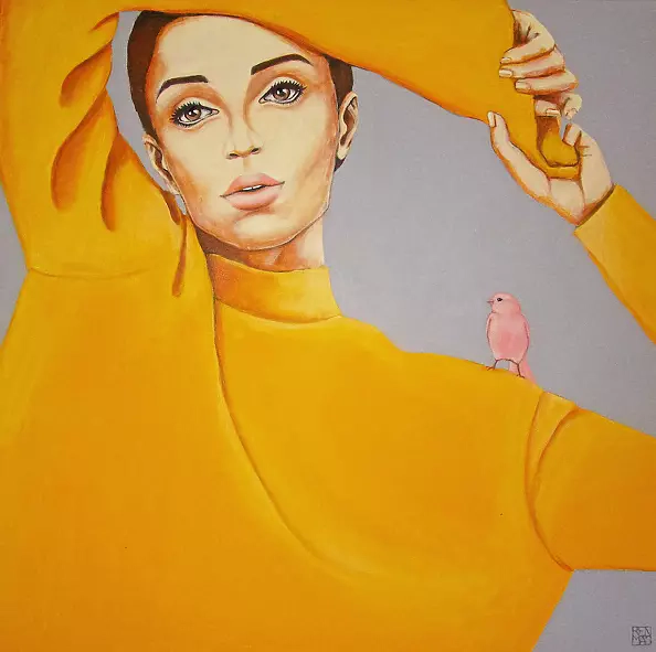 Renata Magda - Pink bird II