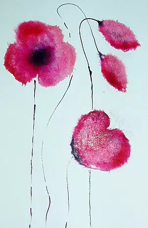 Rachel McCullock - Pink poppies