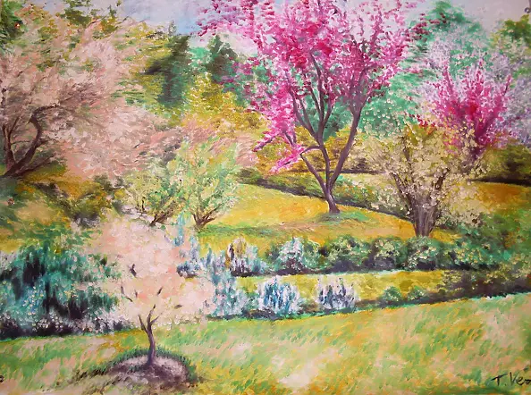 Titti Verni - pink tree