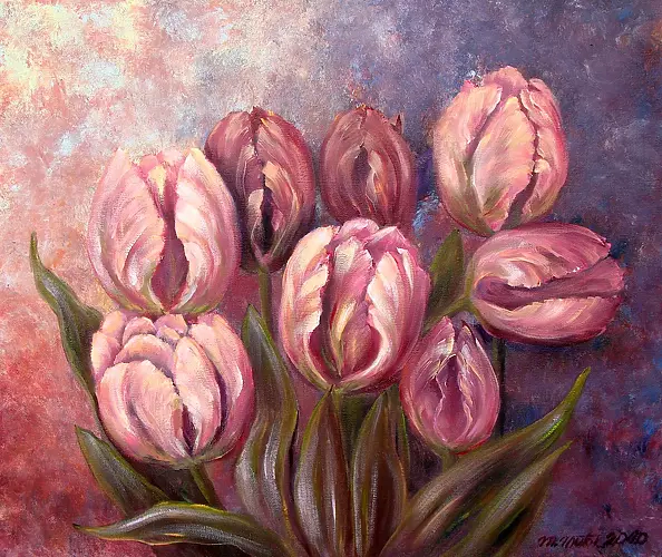 Małgorzata Mutor -  pink tulips