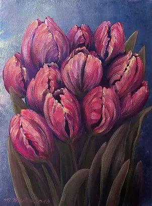 Małgorzata Mutor -  Pink tulips Carolina
