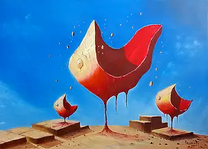 Roman Hnedkovsky, Песня, Масляная картина - холст, 70 x 50