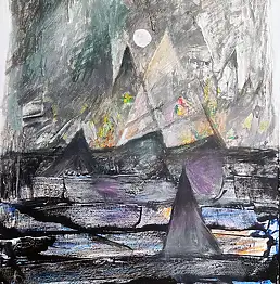 Janusz Mulak, Пирамиды, Інші, Акрилова картина, Масляная картина - холст, 50 x 70
