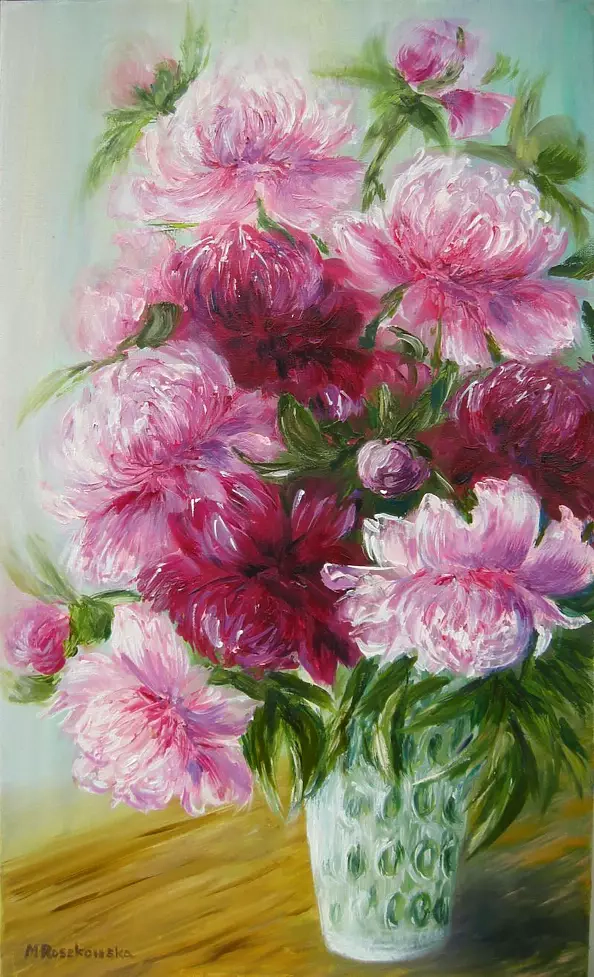 Maria Roszkowska - Peonies