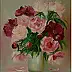 Grażyna Potocka - Pfingstrosen Ölgemälde 50cm-60cm