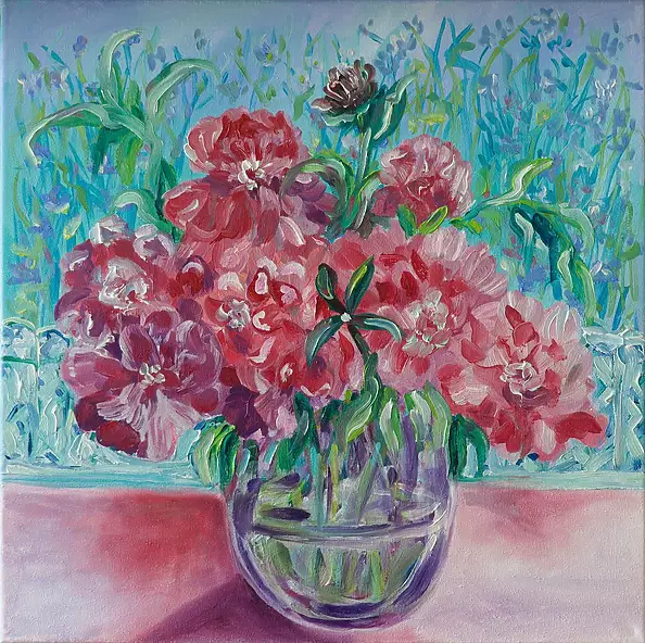 Ilona Milewska - Peonies in a vase