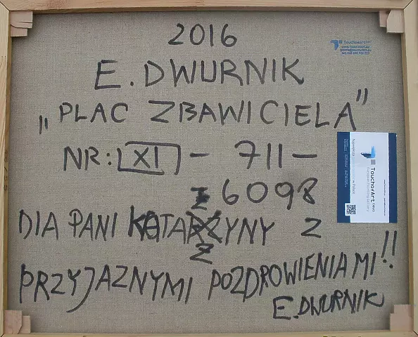 Edward Dwurnik - Plac Zbawiciela - OIL PAINTING