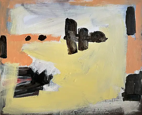 Marek Kunikowski, Strand I, Acrylgemälde - Platte, 60 x 50