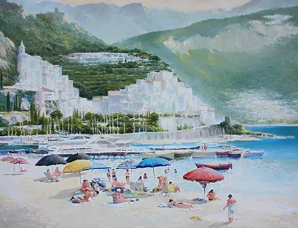 Jerzy Martynów - Plaża w Amalfii