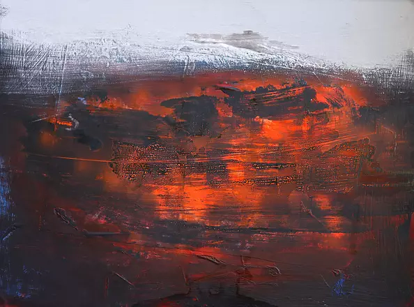 Piotr Kukla Qkla - Płonące torfowisko (Burning peat bog), 2014 rok