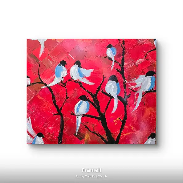 Ewa Mościszko, Ploteczkowo, 60x50x2 cm, canvas, Acrylic painting, Tempera - canvas, 60 x 50