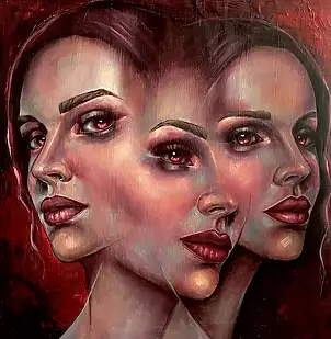 Agnieszkowa ., Plural, Glaze, Oil painting - canvas, 50 x 50