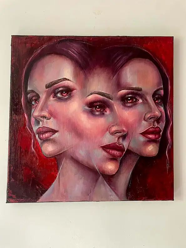 Agnieszkowa ., Plural, Glaze, Oil painting - canvas, 50 x 50