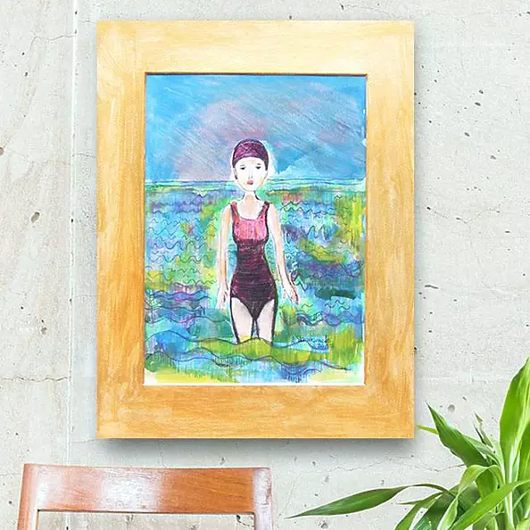 Anna Skowronek - Colorful swimmer drawing