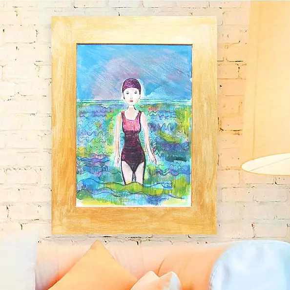 Anna Skowronek - Colorful swimmer drawing