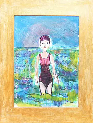 Anna Skowronek - Colorful swimmer drawing