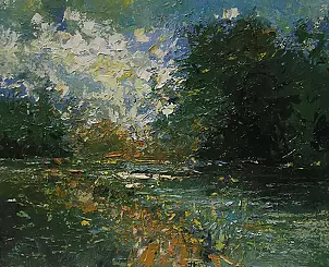 Marek Kubski - Po deszczu  (technika szpachlowa)
