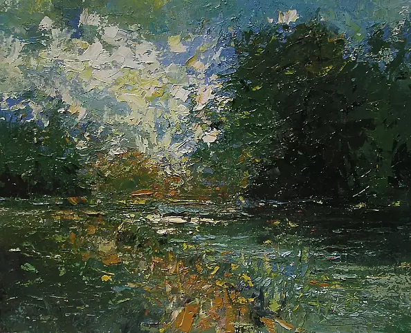 Marek Kubski - Po deszczu  (technika szpachlowa)