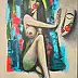 katarzyna nachajska, On the other side of reflection, Acrylic painting - canvas, 80 x 120