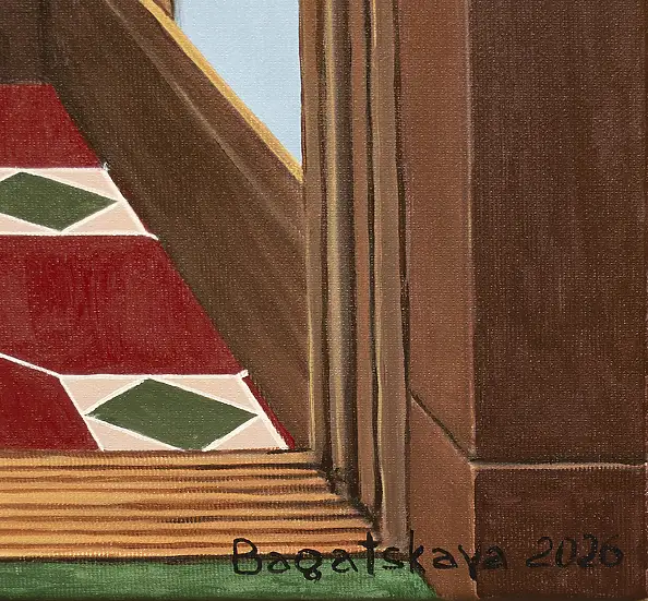 Nataliya Bagatskaya, Po prostu winda, Obraz akrylowy - płótno, 75 x 100