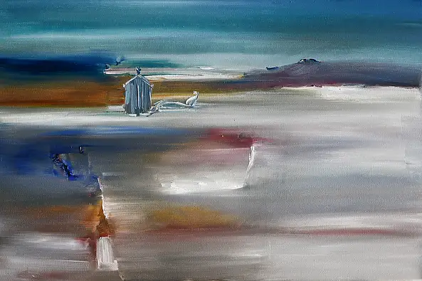 Lidia Sieczkowska, After season, Oil painting - canvas, 60 x 40