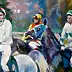 Barbara Gulbinowicz, Po wyścigu, Obraz olejny - płótno, 80 x 60