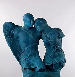 Igor Mitoraj - Baiser de l'ange II - Sculpture de base