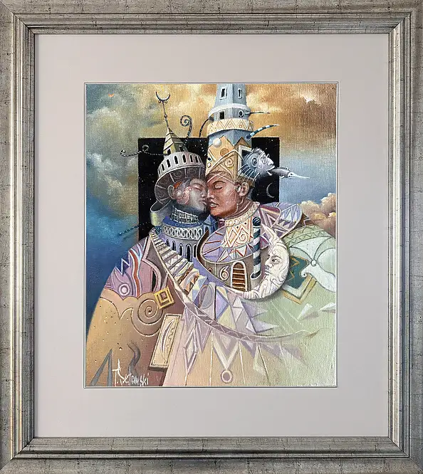Tomasz Sętowski, Pocałunek, Obraz olejny - płótno, 25 x 30