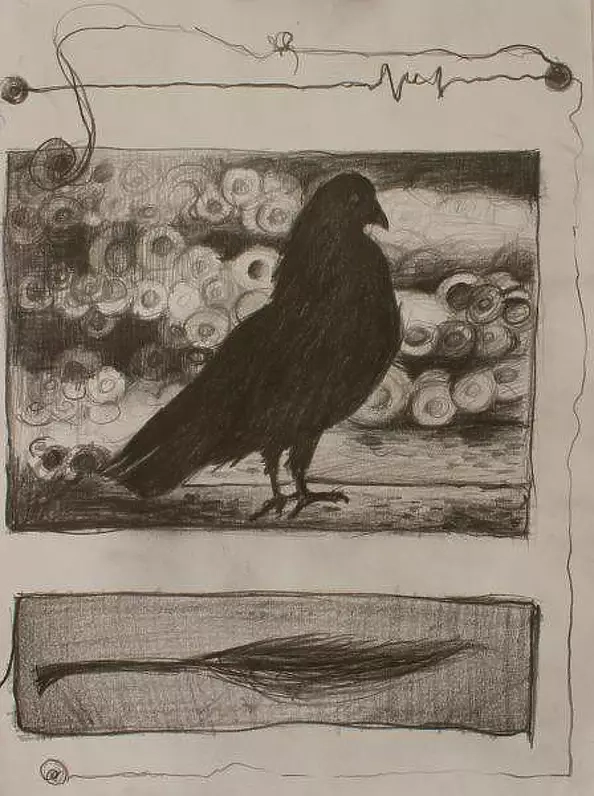 Agnieszka Kurlenda - Postcard pencil drawing