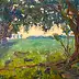 Marcin Stępniowski, Under the Oak, Oil painting - panel, 100 x 70