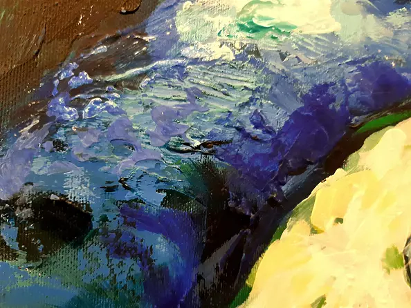 Katarzyna Kozłowska - "Pod drzewem" 100x100cm