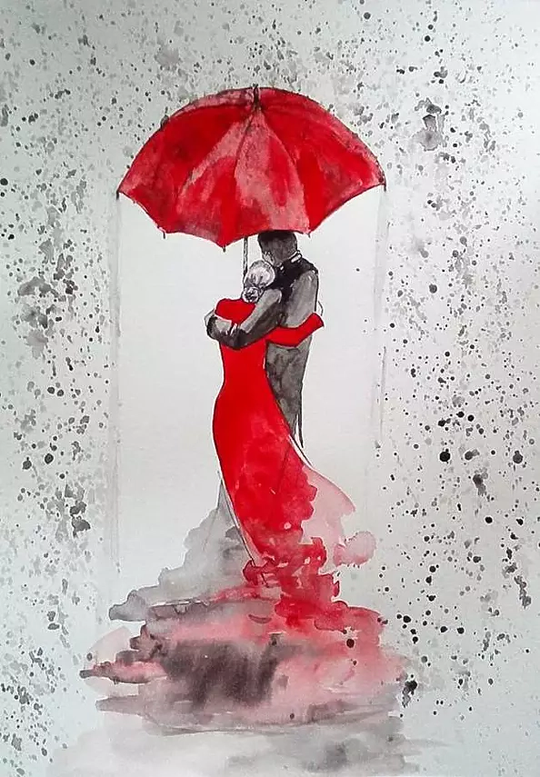 Adriana Laube - Under umbrella