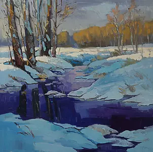 Daniel Gromacki - Podlasie winter. River.