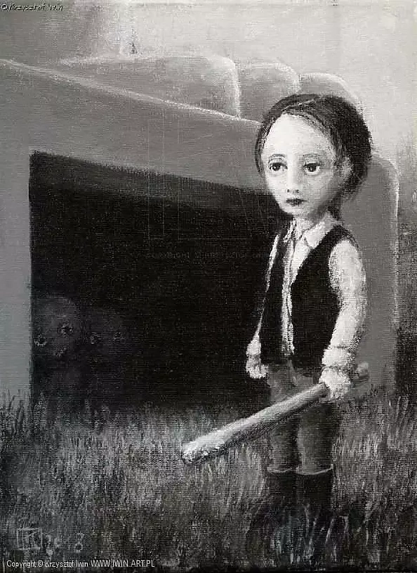 Krzysztof Iwin - Podróżnik w czasie przed wejściem do Sfinksa