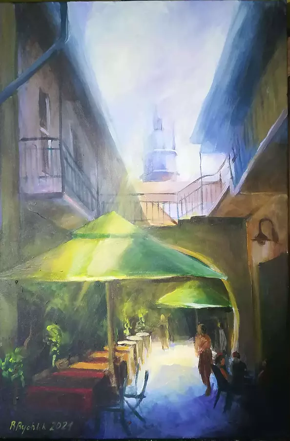 Renata Rychlik - A yard in Krakow's Kazimierz