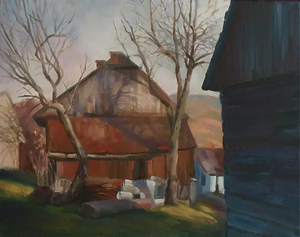 Agnieszka Nizegorodcew - Podwórko w Harbutowicach