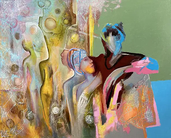 Anna Lupa Suchy, Banalités, Peinture à l'huile - toile, 92 x 73