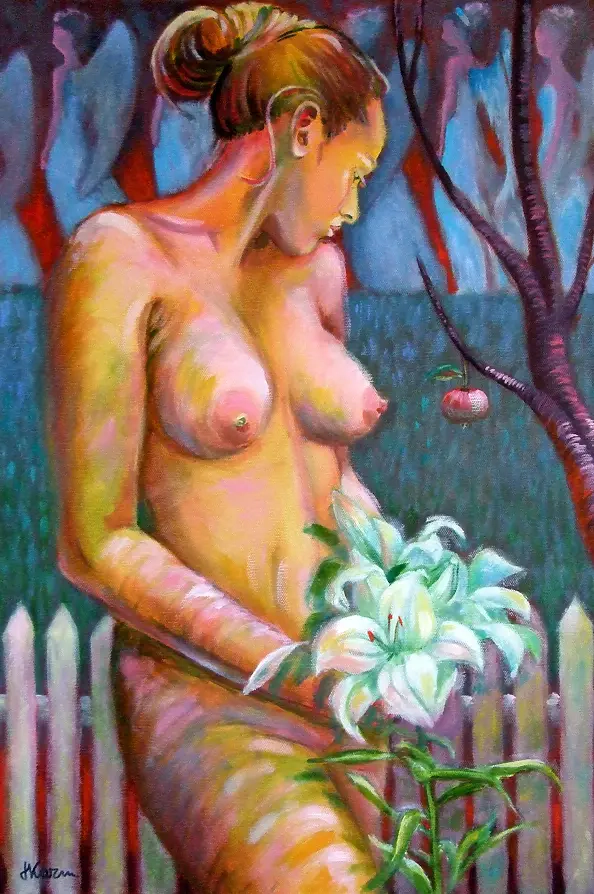 Halina Kaźmierczak - The temptation female nude