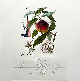 Salvador Dali - Pokutująca brzoskwinia, rok 1969