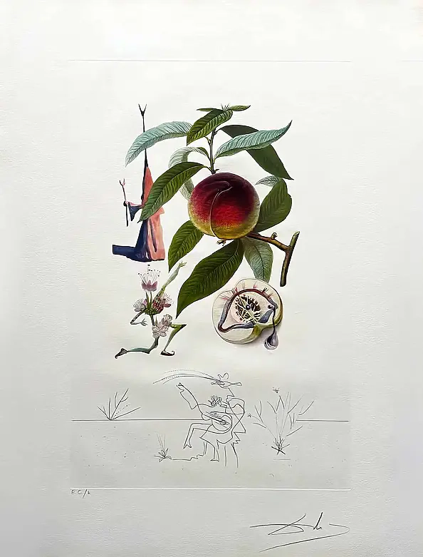 Salvador Dali - The Pending Peach, 1969