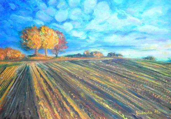 Jadwiga Rudnicka - field in autumn