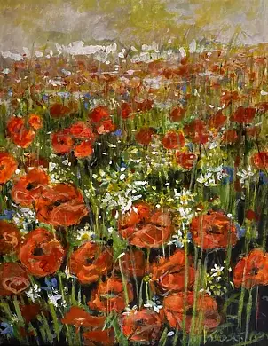 Marek Kubski - A field of poppies