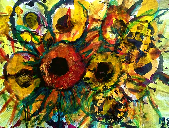 Marzena Salwowska - Sunflower Field/Grass and Flower 15