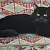 Nataliya Bagatskaya, Black Cat's Energy Policy, Acrylic painting - canvas, 85 x 100