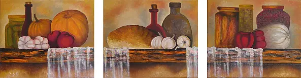 Bogusława Bąk - Półka 1 - tryptyk