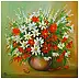 Grażyna Potocka - Dipinto ad olio con fiori di campo 50-50cm